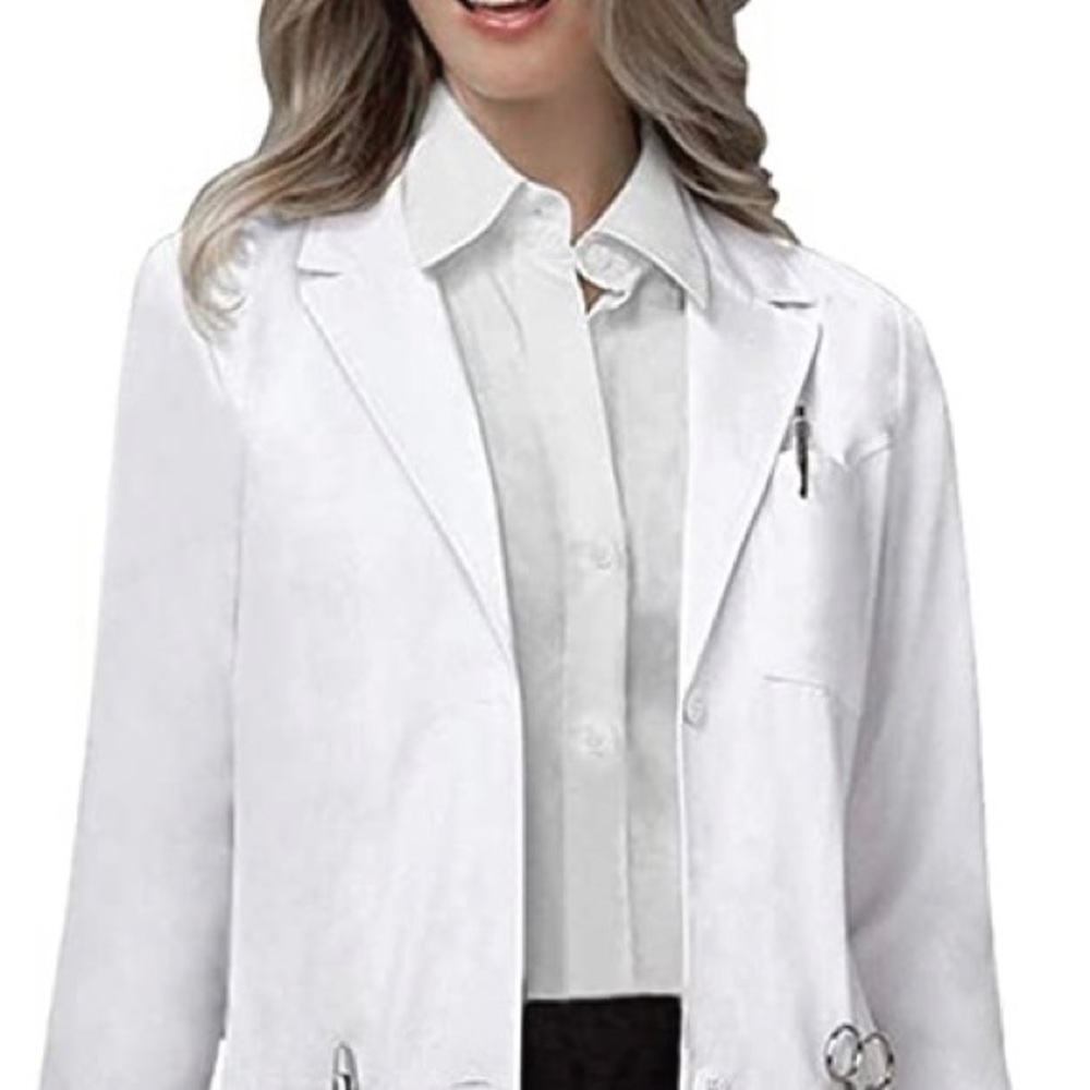 NWOT Unisex white long sleeve Lab coat Size-XS